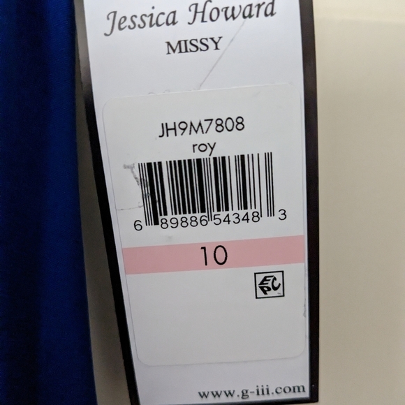 Cobalt Dress size 10 front styling enhances waist and shape...NWT - Picture 6 of 7